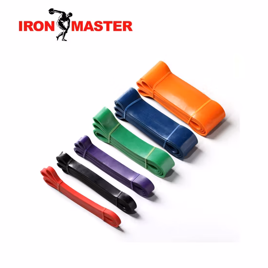 6PCS Resistance Exercise Loop Bands for Home Fitness, Strength Training, Physical Therapy, Natural Latex Workout Bands