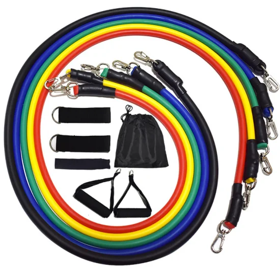Bandes de résistance avec Logo personnalisé, 11 pièces, corde de traction, exercices de Fitness, entraînement, Yoga, corde de Tension, équipements de Fitness